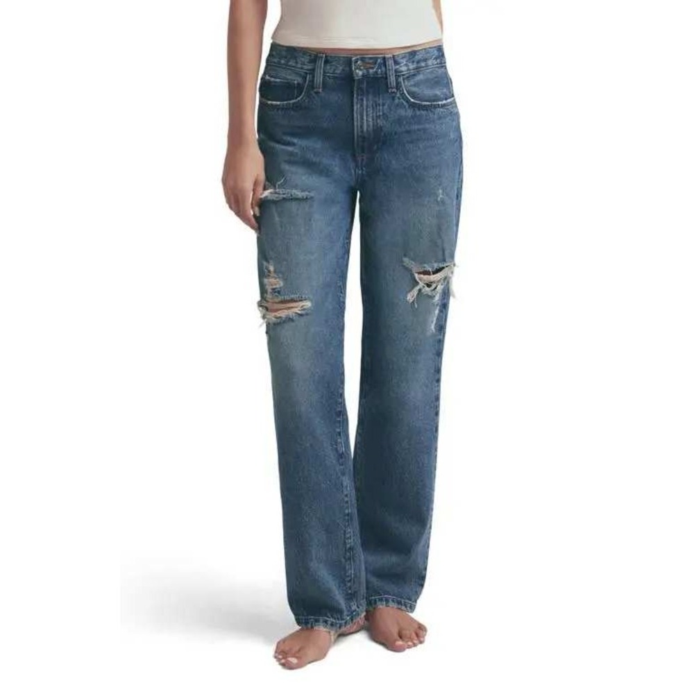 Favorite Daughter The Tommy Ripped Straight Leg Jeans Size 27